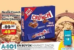 NESTLE CRUNCH PİRİNÇ PATLAKLI SÜTLÜ ÇİKOLATA